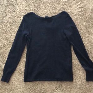 Banana republic navy sweater with ties in back